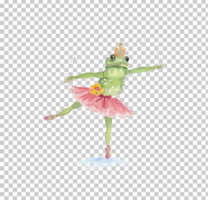 Frog Ballet Dancer PNG, Clipart, Animal, Animal Material, Art, Beak, Bird Free PNG Download