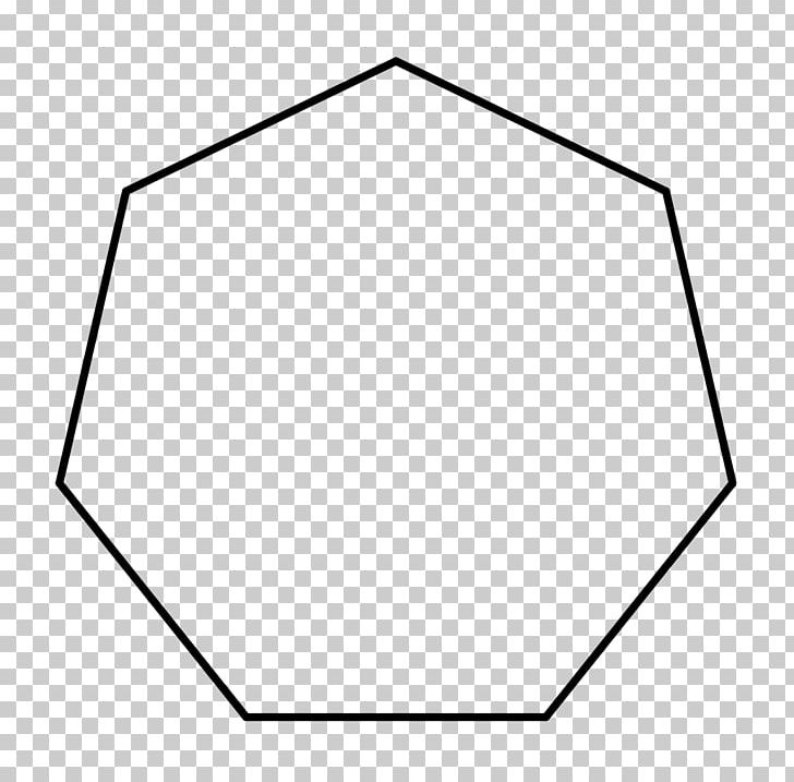 Heptagon Regular Polygon Правильний семикутник Geometry PNG, Clipart, Angle, Area, Art, Black, Black And White Free PNG Download