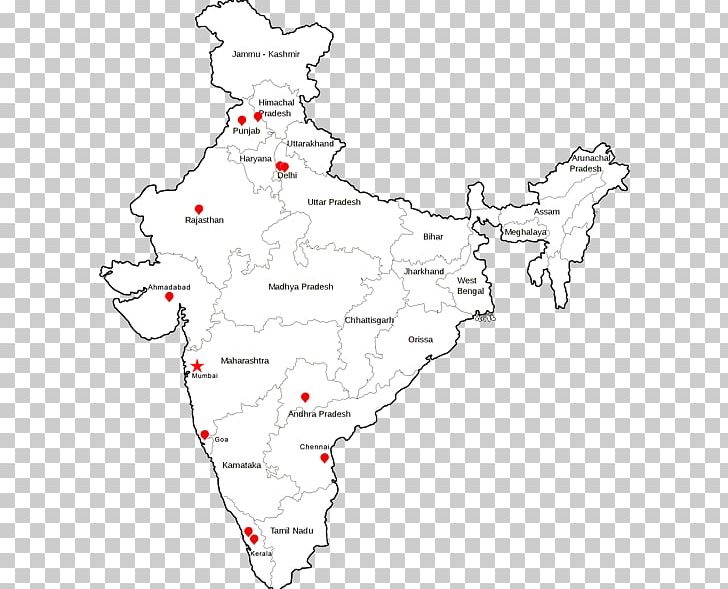 India Blank Map Somnath PNG, Clipart, Area, Artwork, Black And White, Blank Map, Coloring Book Free PNG Download