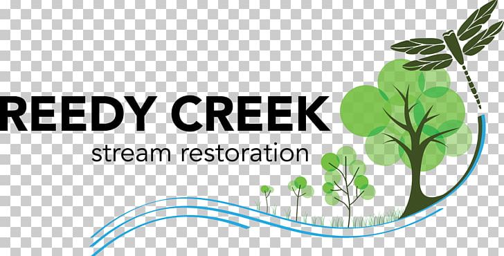 Logo Reedy Creek Stream Restoration Tree PNG, Clipart, Brand, Creek Audio, Graphic Design, Grass, Green Free PNG Download