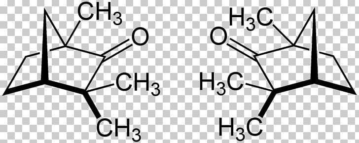 Enantiomer Fenchone Ketone Structural Formula Camphor PNG, Clipart, Angle, Area, Black, Black And White, Camphor Free PNG Download