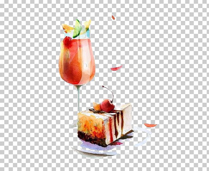 Cocktail Watercolor Painting Food Drawing Illustration PNG, Clipart, Art, Cake, Cartoon, Cartoon Cocktail, Cherry Free PNG Download