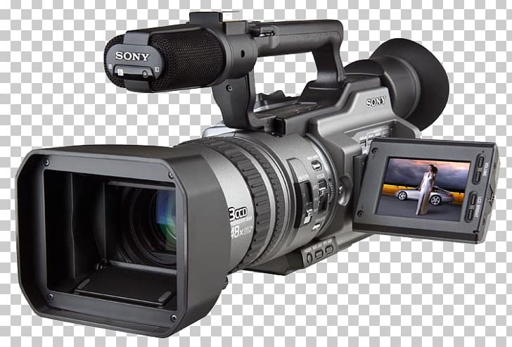 Sony Handycam DCR-VX2100 Camcorder DV Sony Corporation Three-CCD Camera PNG, Clipart, Camcorder, Camera, Camera Accessory, Camera Lens, Handycam Free PNG Download