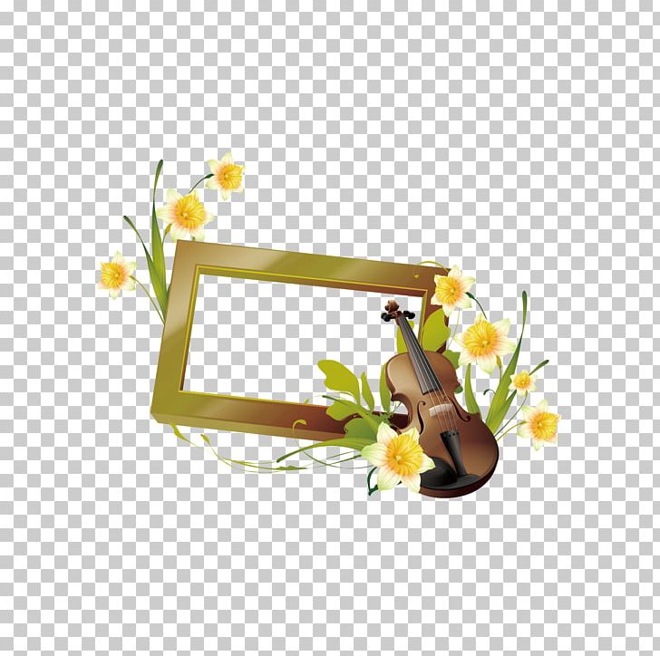 Violin Frame Euclidean PNG, Clipart, Cello, Encapsulated Postscript, Flower, Flowers, Graphic Arts Free PNG Download