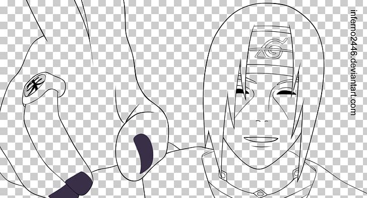 Line art Sasuke Uchiha Itachi Uchiha Drawing Naruto, naruto, angle, white,  face png