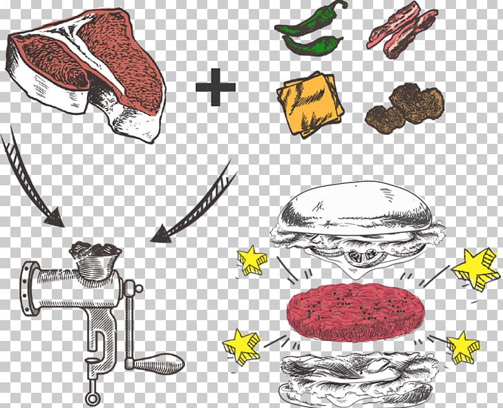 Fast Food Hamburger Ground Meat Restaurant PNG, Clipart, Drawing, Fast Food, Food, Ground Meat, Hamburger Free PNG Download