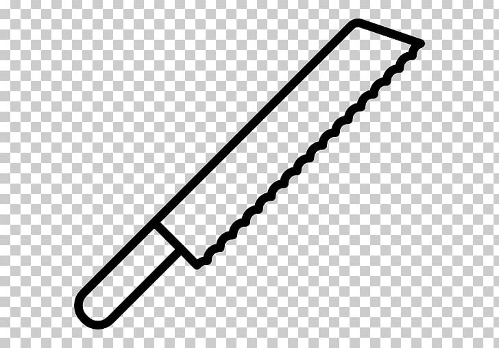 Bread Knife Computer Icons Kitchen Knives PNG, Clipart, Angle, Black, Black And White, Blade, Bread Knife Free PNG Download