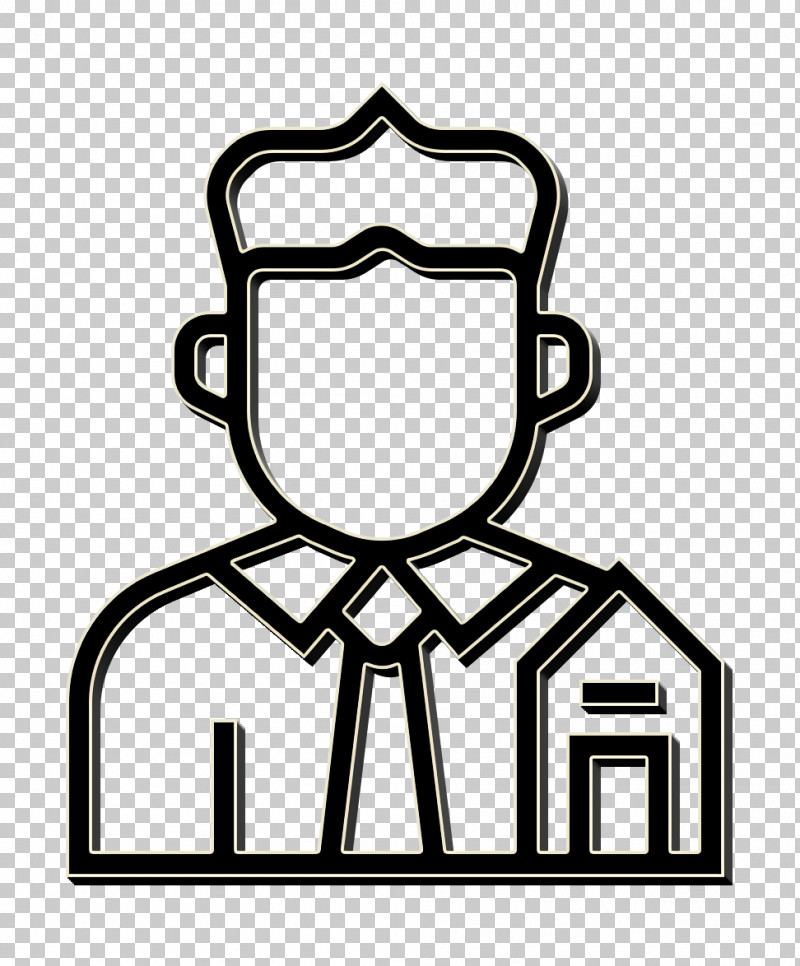 Seller Icon Jobs And Occupations Icon Real Estate Icon PNG, Clipart, Coloring Book, Emblem, Jobs And Occupations Icon, Line, Line Art Free PNG Download