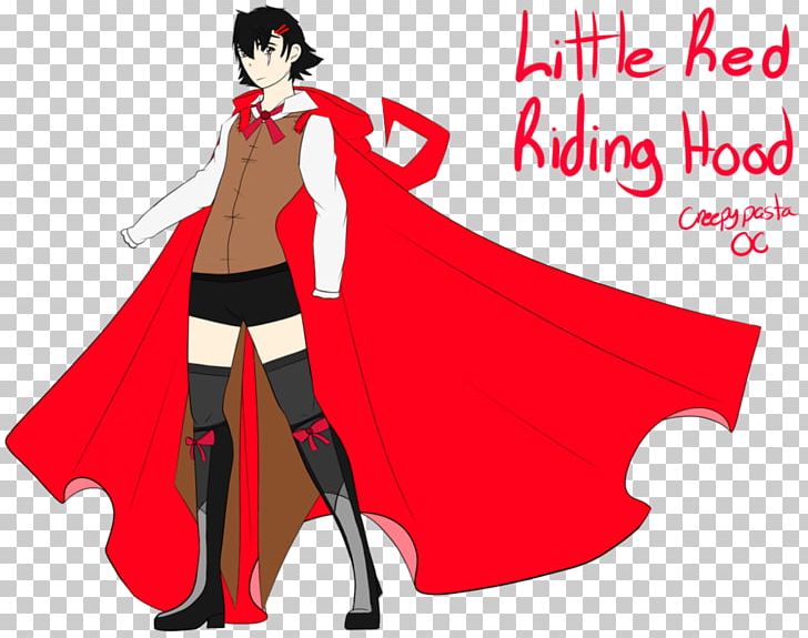 Little Red Riding Hood Fan Art Gray Wolf Drawing PNG, Clipart, Anime, Art, Cape, Cartoon, Clothing Free PNG Download