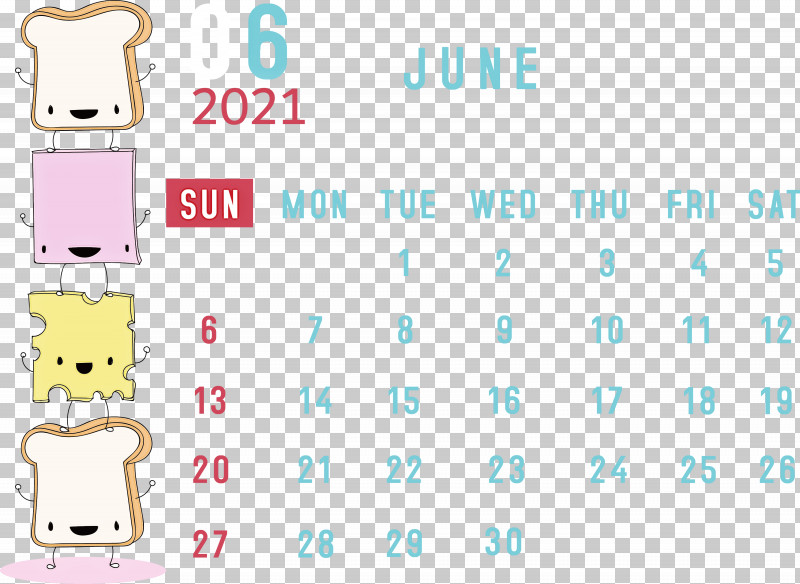 June 2021 Calendar 2021 Calendar June 2021 Printable Calendar PNG, Clipart, 2021 Calendar, Cartoon, Diagram, Emoticon, Happiness Free PNG Download