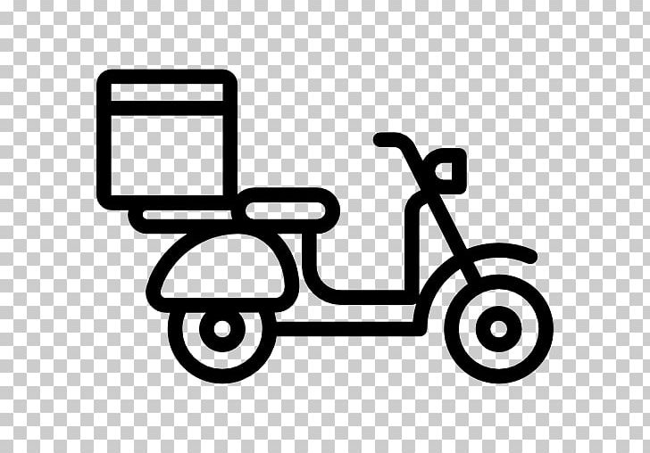 Scooter Delivery Online Food Ordering Motorcycle Computer Icons PNG, Clipart, Angle, Area, Black And White, Cars, Computer Icons Free PNG Download