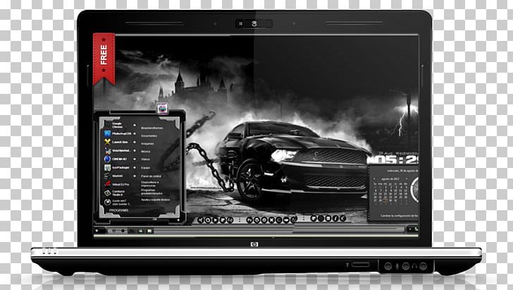 Ford Mustang Laptop Car Computer Monitors PNG, Clipart, Black And White, Brand, Canvas Print, Car, Cars Free PNG Download
