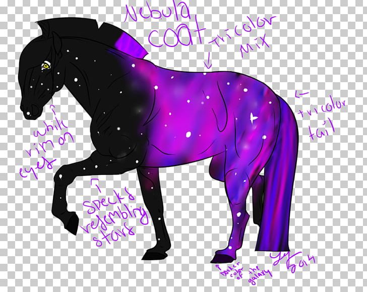 Mustang Stallion Pack Animal Freikörperkultur Purple PNG, Clipart, Blue Nebula, Character, Fiction, Fictional Character, Horse Free PNG Download