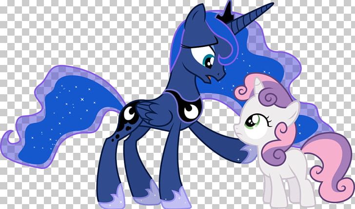 Pony Princess Luna Sweetie Belle Horse PNG, Clipart, Animal, Animal Figure, Animals, Blue, Cartoon Free PNG Download