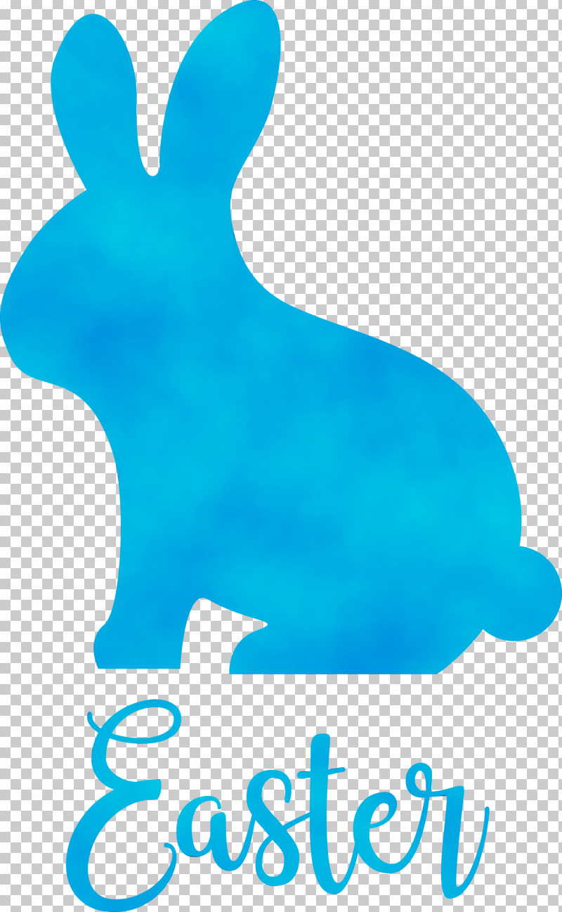 Turquoise Aqua Teal Animal Figure Rabbit PNG, Clipart, Animal Figure, Aqua, Easter Day, Easter Sunday, Happy Easter Free PNG Download