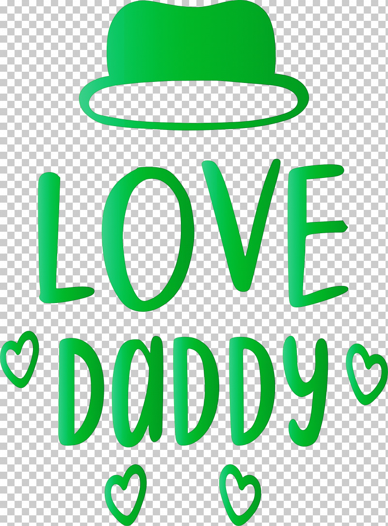 Love Daddy Happy Fathers Day PNG, Clipart, Biology, Geometry, Green, Happy Fathers Day, Headgear Free PNG Download