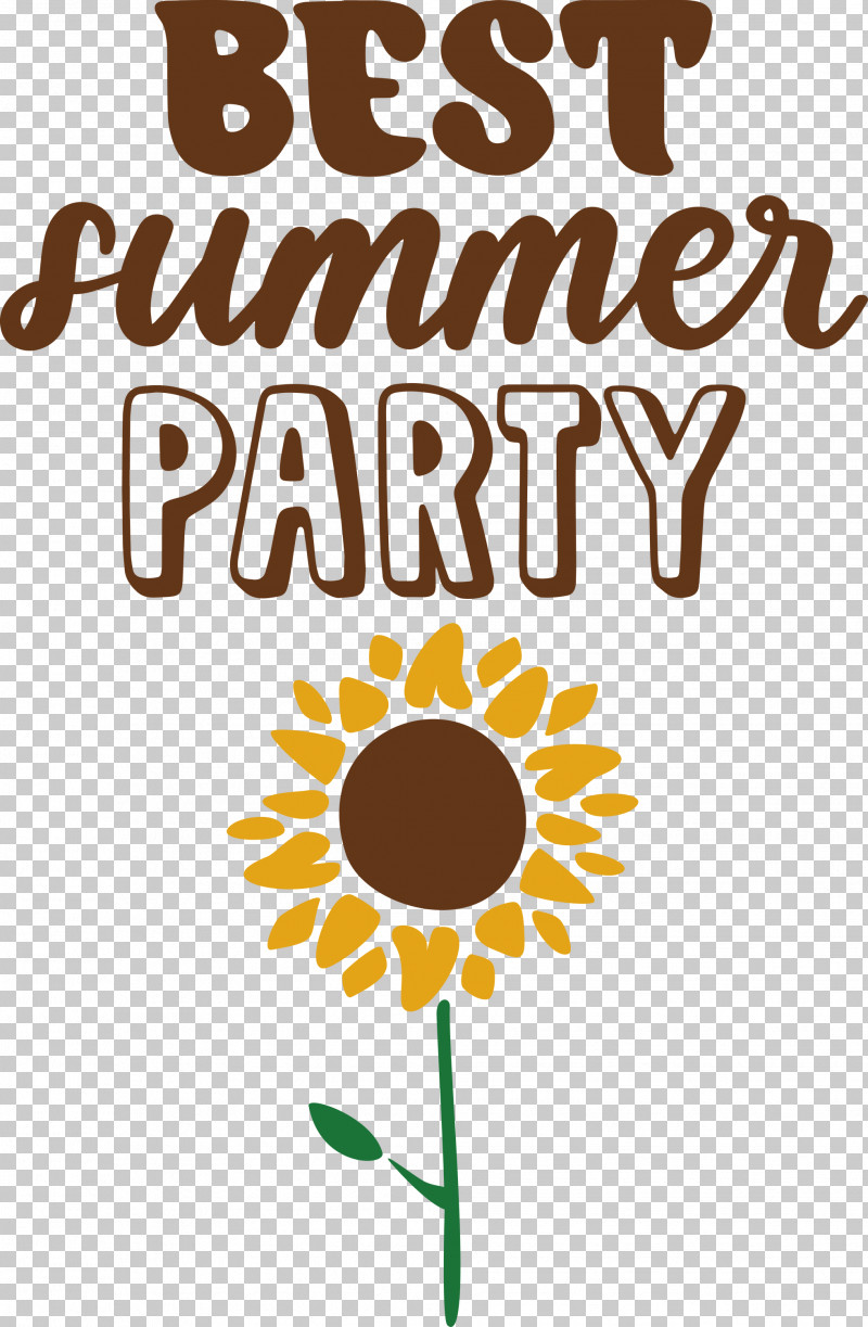 Best Summer Party Summer PNG, Clipart, Cut Flowers, Floral Design, Flower, Line, Logo Free PNG Download