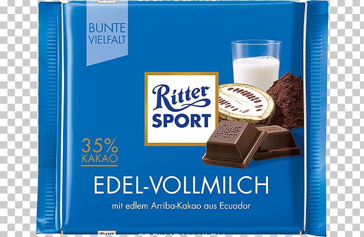 Chocolate Bar Milk Praline Ritter Sport Cream PNG, Clipart, Brand, Candy, Chocolate, Chocolate Bar, Cocoa Bean Free PNG Download