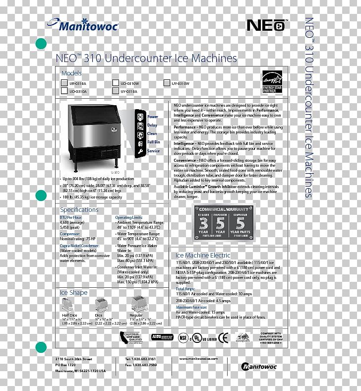 The Manitowoc Company Ice Makers Machine Enodis Ltd PNG, Clipart, Delfield Company, Enodis Ltd, Hoshizaki Corporation, Ice, Ice Makers Free PNG Download