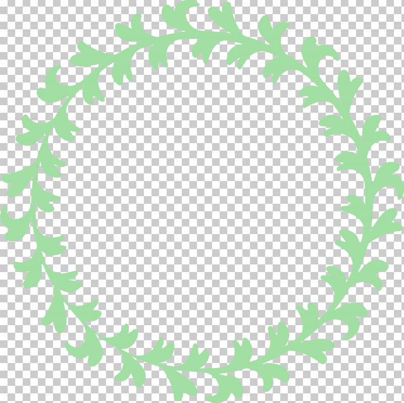 Leaf Green Vascular Plant Circle Plant PNG, Clipart, Circle, Floral Frame, Flower Frame, Green, Leaf Free PNG Download