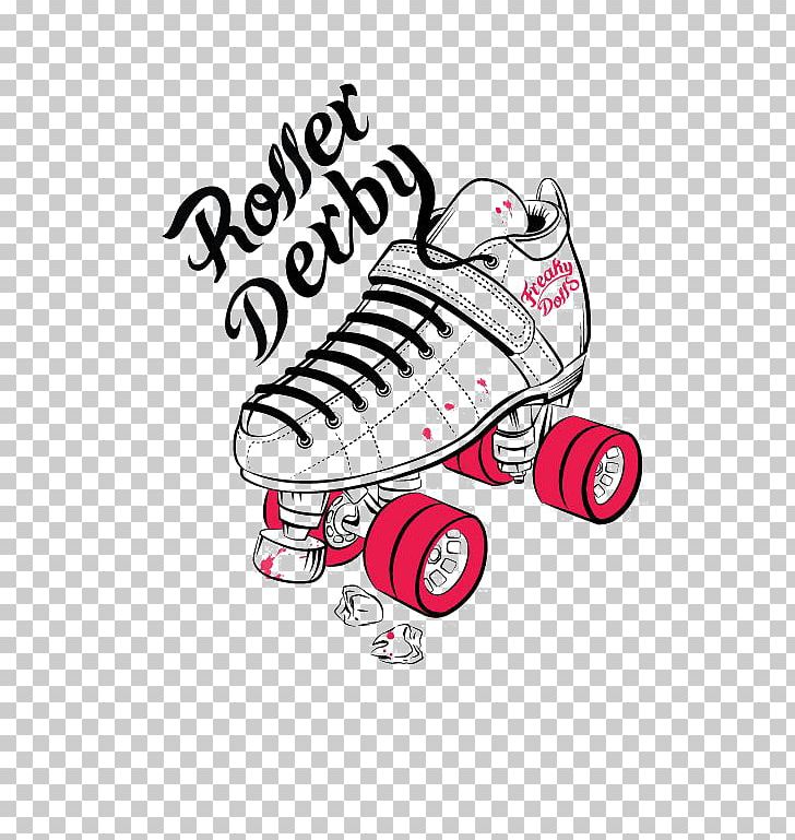 Roller Skates Roller Derby Roller Skating Skateboarding PNG, Clipart, Area, Art, Automotive Design, Brand, Cartoon Free PNG Download