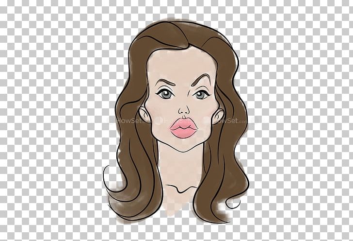 Angelina Jolie Drawing Caricature Nose PNG, Clipart, Angelina Jolie, Brown Hair, Caricature, Cartoon, Cheek Free PNG Download