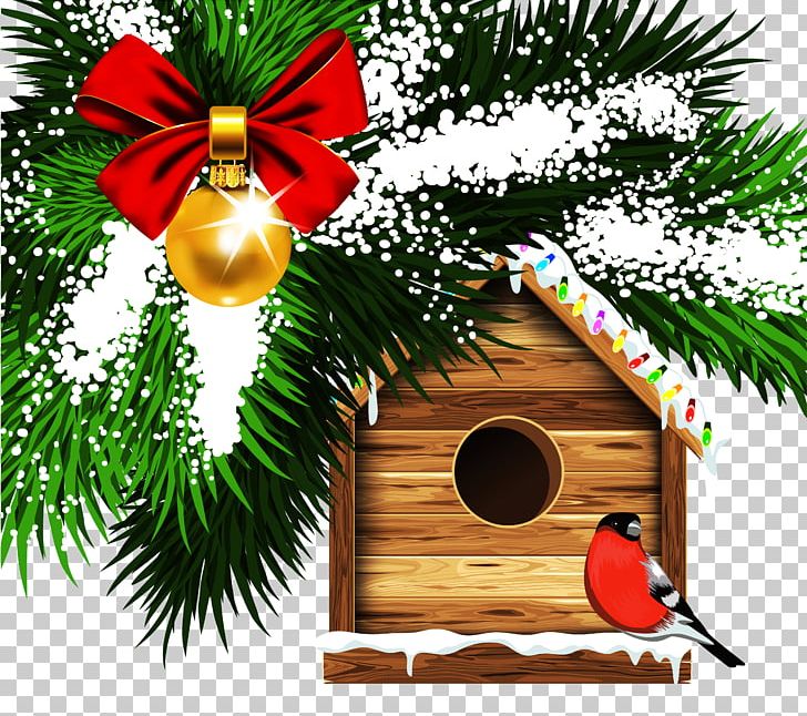 Santa Claus Christmas Card Eurasian Bullfinch Greeting Card PNG, Clipart, Bird, Borders And Frames, Branch, Christmas, Christmas Card Free PNG Download
