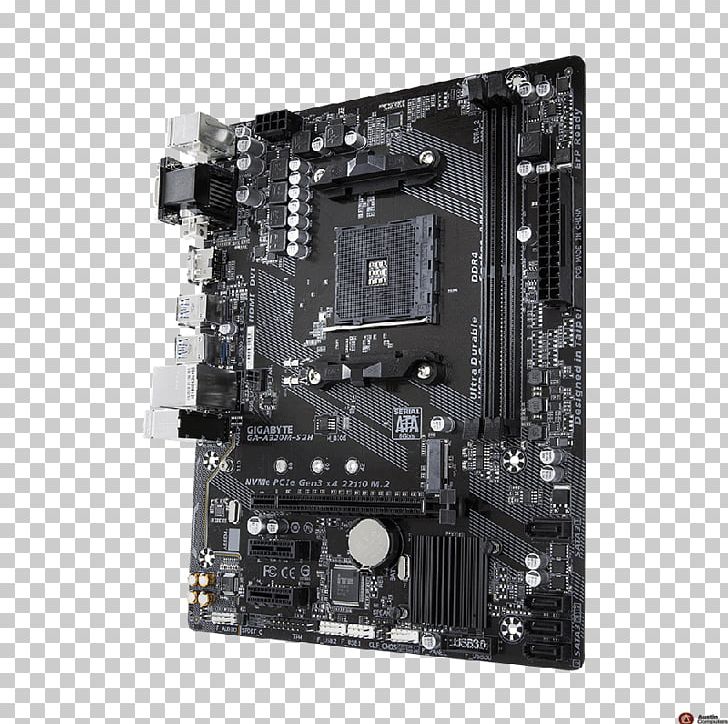 Socket AM4 MicroATX Motherboard Gigabyte Technology Gigabyte GA-A320M-S2H PNG, Clipart, Athlon, Atx, Computer , Computer Hardware, Electronic Device Free PNG Download