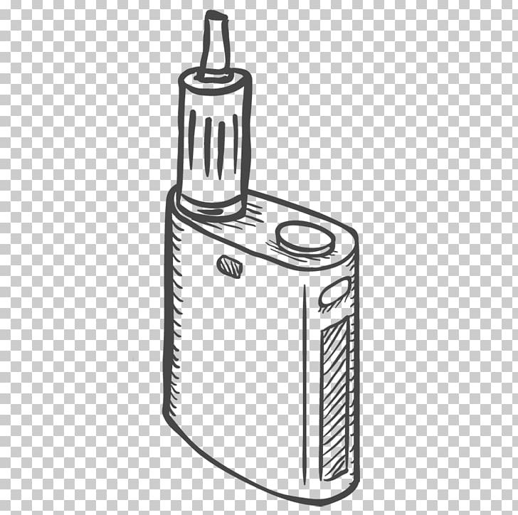 Electronic Cigarette Drawing Sketch PNG, Clipart, Angle, Black And White, Cigarette, Croquis, Depositphotos Free PNG Download