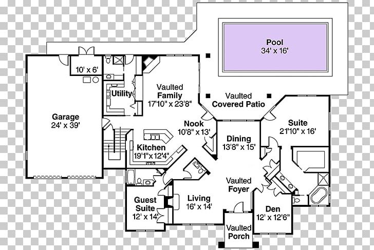 Floor Plan House Plan PNG, Clipart, Angle, Architectural Plan, Architecture, Area, Black And White Free PNG Download