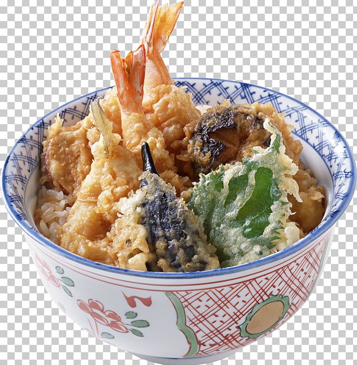 Tempura Donburi Japanese Cuisine Tendon Fried Rice PNG, Clipart, Asian Food, Bowl, Cooked Rice, Cuisine, Dashi Free PNG Download