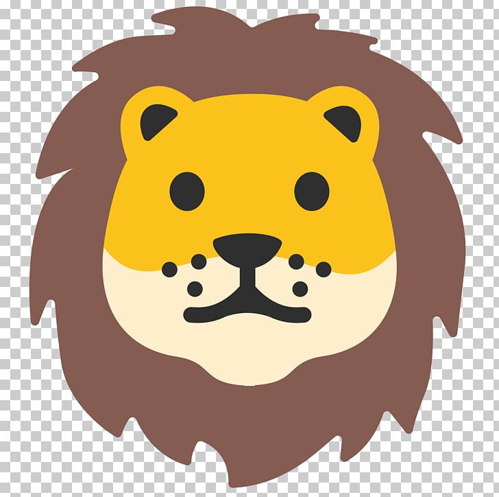 Lion Emoji Android Nougat Android Marshmallow PNG, Clipart, Android, Android Marshmallow, Android Nougat, Android Oreo, Animals Free PNG Download