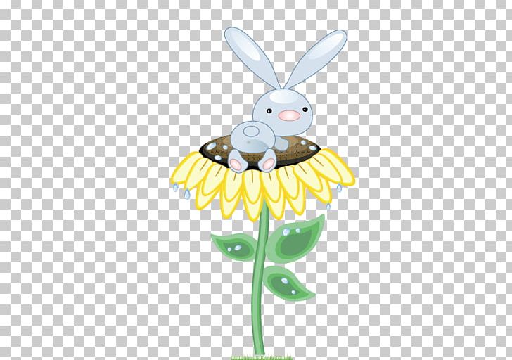 Rabbit Hare Common Sunflower PNG, Clipart, Adobe Illustrator, Easter, Easter Bunny, Encapsulated Postscript, Flowers Free PNG Download