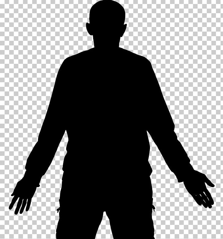 Silhouette Male PNG, Clipart, Animals, Arm, Black, Black And White, Download Free PNG Download