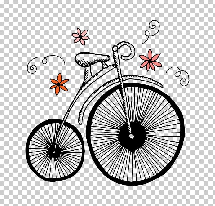 Bicycle Wheels Tattoo Cycling Penny-farthing PNG, Clipart, Area, Bicycle, Bicycle Accessory, Bicycle Drivetrain Part, Bicycle Frame Free PNG Download