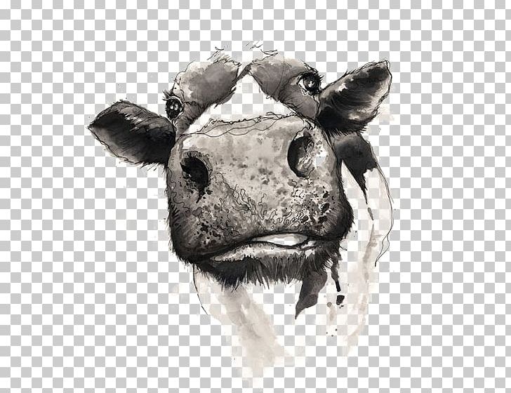 Cattle Drawing Watercolor Painting PNG, Clipart, Animal, Animals, Architectural Drawing, Art, Cartoon Free PNG Download