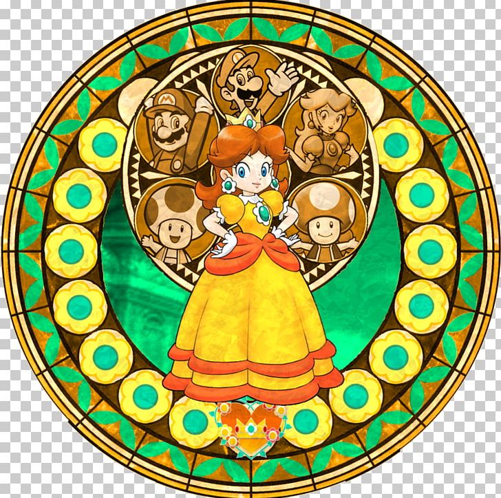 Princess Peach Princess Daisy Luigi Rosalina Mario Bros. PNG, Clipart, Art, Cartoon, Circle, Daisy, Glass Free PNG Download