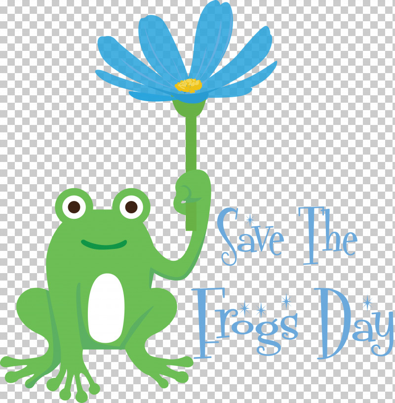 Save The Frogs Day World Frog Day PNG, Clipart, Cartoon, Flower, Frogs, Green, Line Free PNG Download