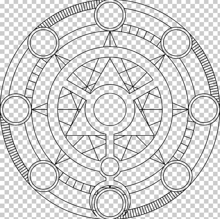 Magic Circle Drawing PNG, Clipart, Area, Art, Auto Part, Bicycle Wheel, Black And White Free PNG Download