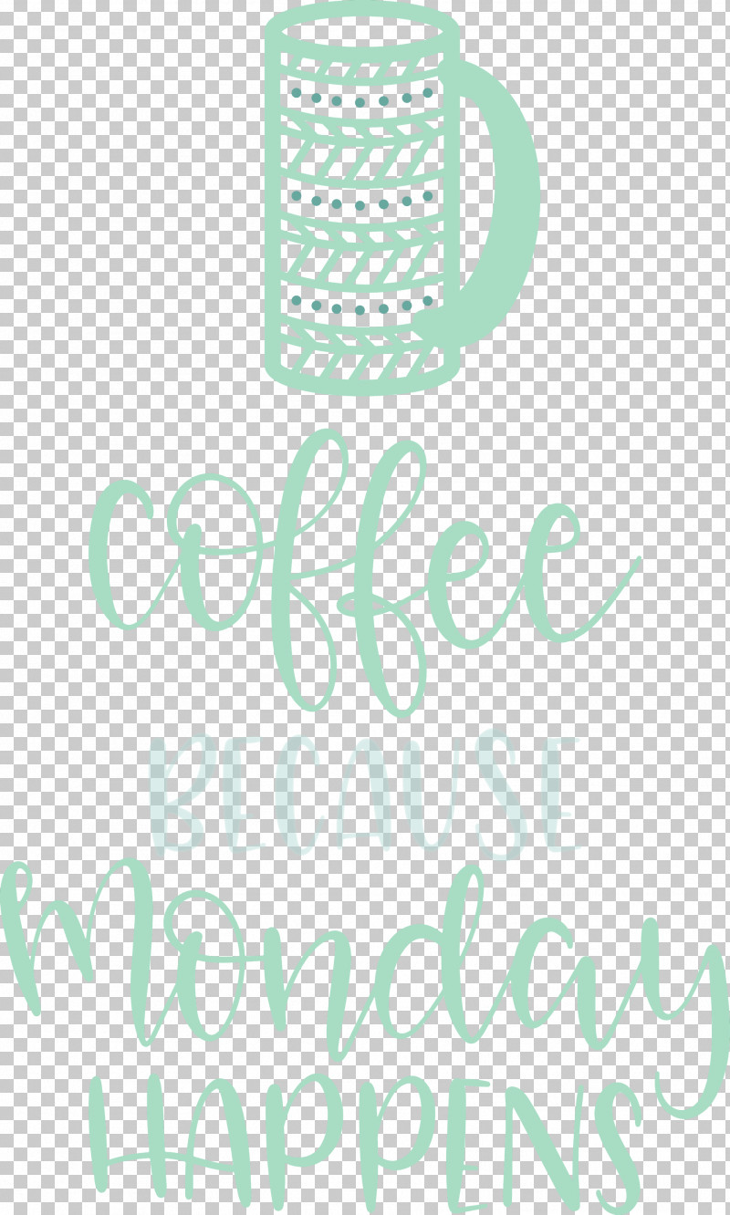 Coffee Monday PNG, Clipart, Aqua M, Calligraphy, Coffee Monday, Geometry, Green Free PNG Download