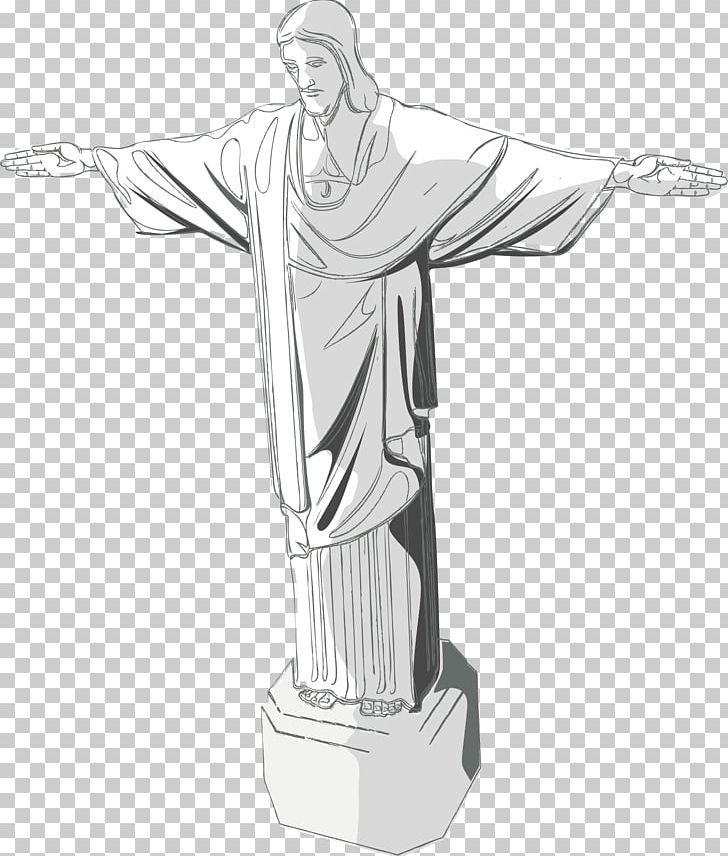 Christ The Redeemer Statue PNG, Clipart, Arm, Cartoon, Design Element, Encapsulated Postscript, Fictional Character Free PNG Download