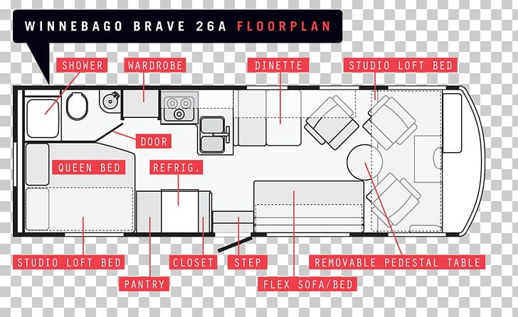 Winnebago Industries Floor Plan Itasca Campervans Motorhome PNG, Clipart, Angle, Architecture, Area, Brand, Bunk Bed Free PNG Download