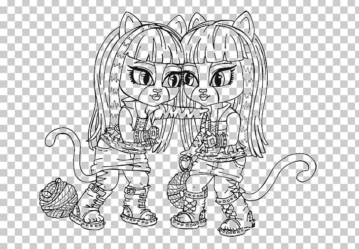 Colouring Pages Coloring Book Monster High Doll Infant PNG, Clipart, Adult, Animal Figure, Artwork, Big Cats, Black Free PNG Download