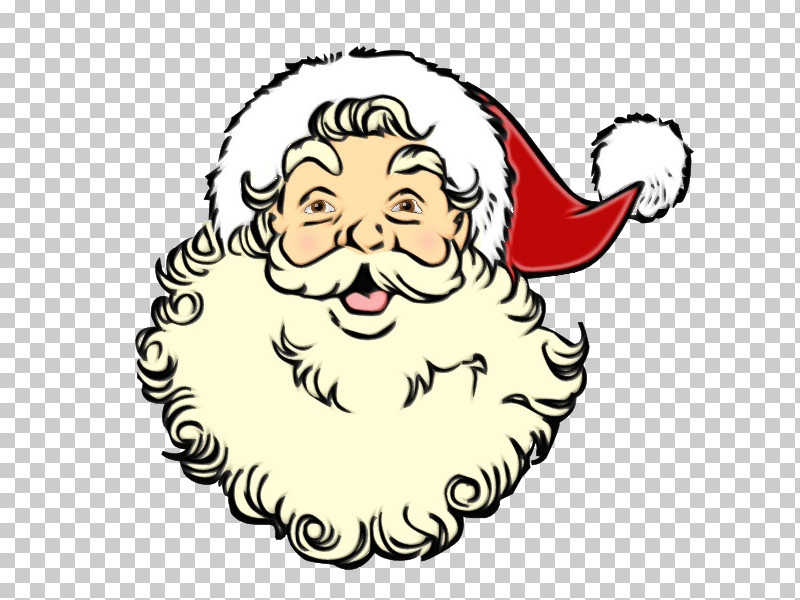 Santa Claus PNG, Clipart, Beard, Cartoon, Facial Hair, Hair, Head Free PNG Download