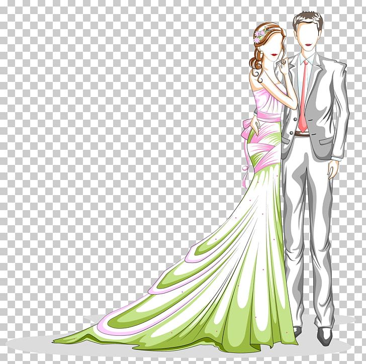 Bridegroom Wedding Illustration PNG, Clipart, Bride, Cartoon, Couple, Dancing, Fashion Design Free PNG Download