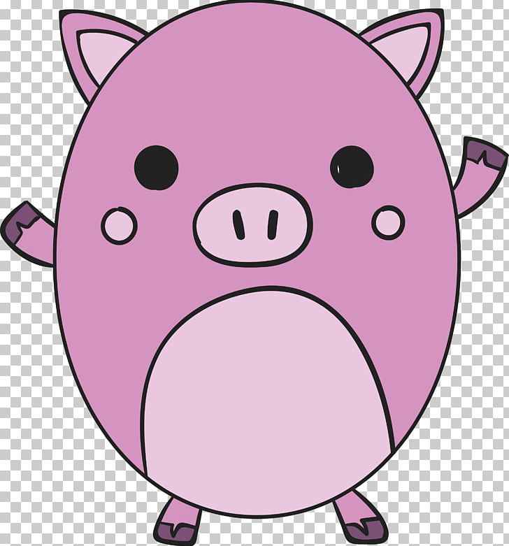 Domestic Pig Pink Computer File PNG, Clipart, Adobe Illustrator, Animals, Cartoon, Cartoon Pig, Cute Free PNG Download