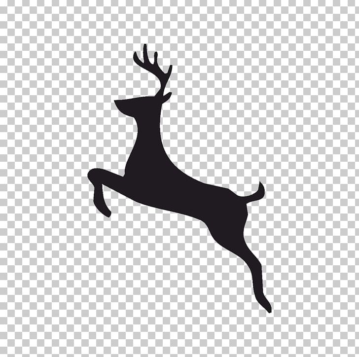 Reindeer Silhouette PNG, Clipart, Antler, Art, Black, Black And White, Cartoon Free PNG Download