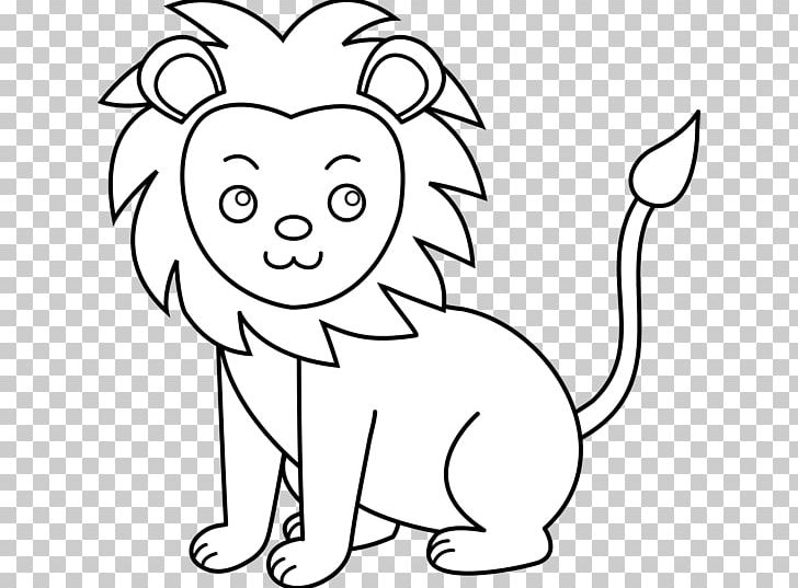 White Lion Black And White PNG, Clipart, Art, Big, Black, Carnivoran, Cartoon Free PNG Download