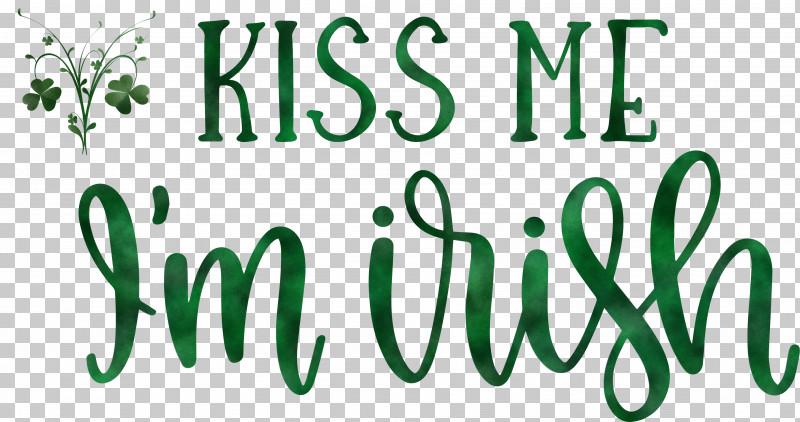 Saint Patrick Patricks Day Kiss Me PNG, Clipart, Calligraphy, Clover, Geometry, Green, Irish Free PNG Download