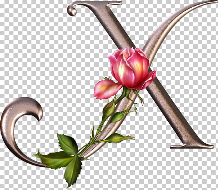 Floral Design Letter Alphabet Rose Flower PNG, Clipart, Alphabet, Branch, Bud, Calligraphy, Cut Flowers Free PNG Download